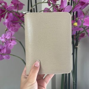 A7 rits binder taupe