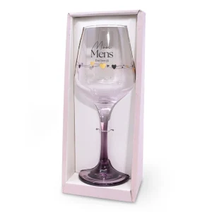 Wijnglas met de tekst Mooi Mens