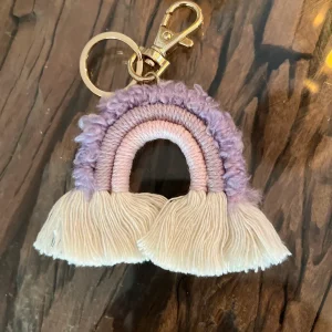 Regenboog sleutelhanger lila