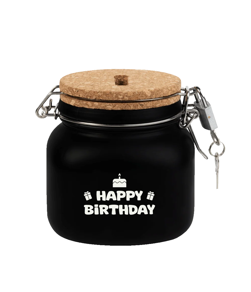 luxe spaarpot - happy birthday