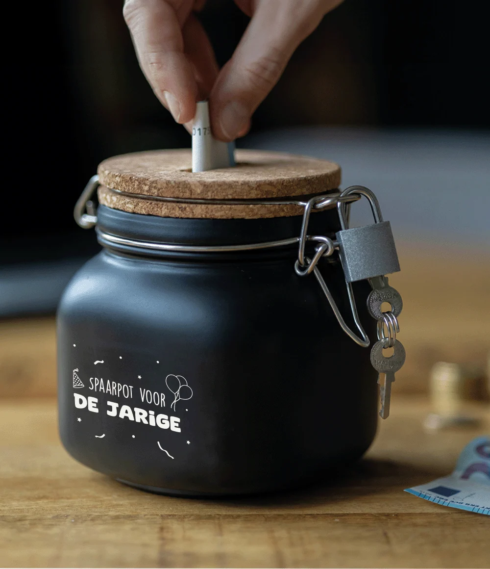 luxe spaarpot - spaarpot van de jarige - Afbeelding 3