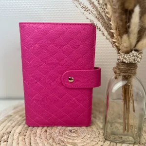 Luxe pebble binder hotpink