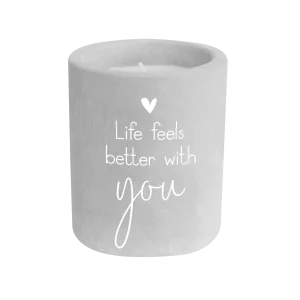 Cement candle - Better with you