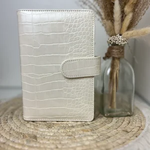 Binder croco wit A6