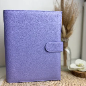 A5 binder dubbele drukknop lila