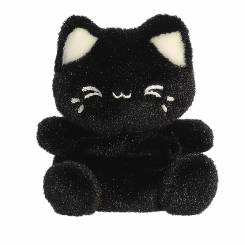 Tasty Peach Black Sesame Meowchi knuffel | 13 cm