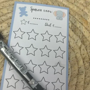 Sparen voor de kinderen blauw