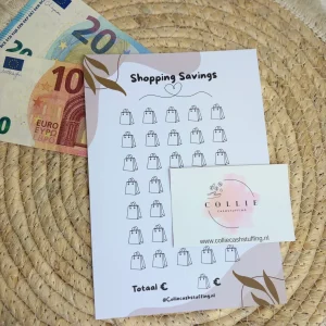 Shopping savings challenge japandi A5