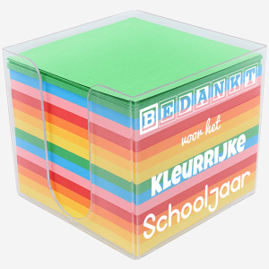 Memoblok | Bedankt voor het kleurrijke schooljaar