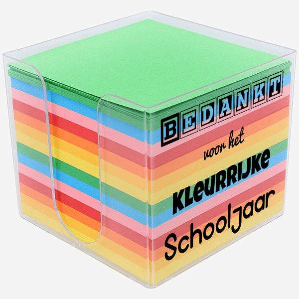 Memoblok | Bedankt voor het kleurrijke schooljaar - Afbeelding 3