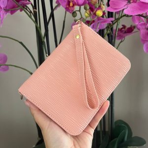 A7 rits portemonnee binder Peach