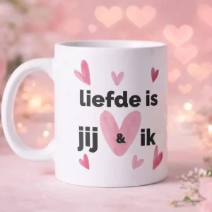 Liefde is jij en ik – mok