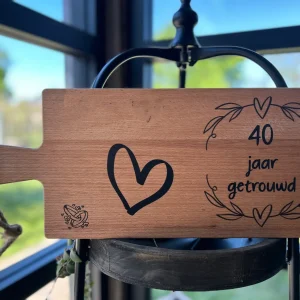 Serveerplank 40 jaar getrouwd