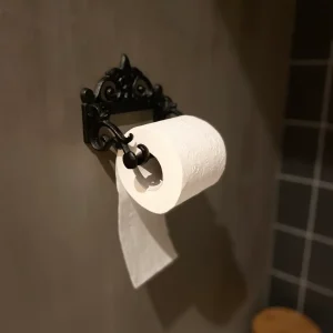 Gietijzeren toiletrolhouder
