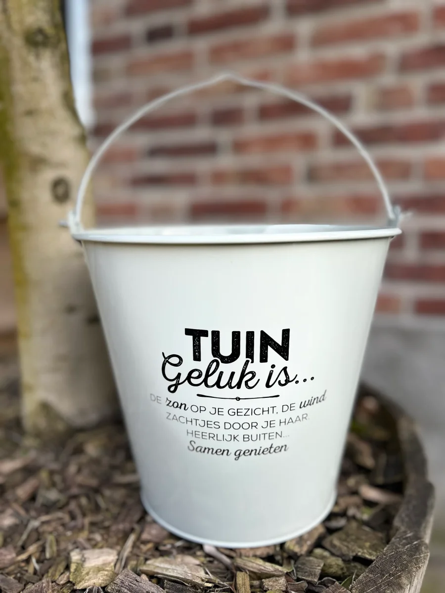 Zinken Cadeau Emmer - Tuin Geluk - Afbeelding 2