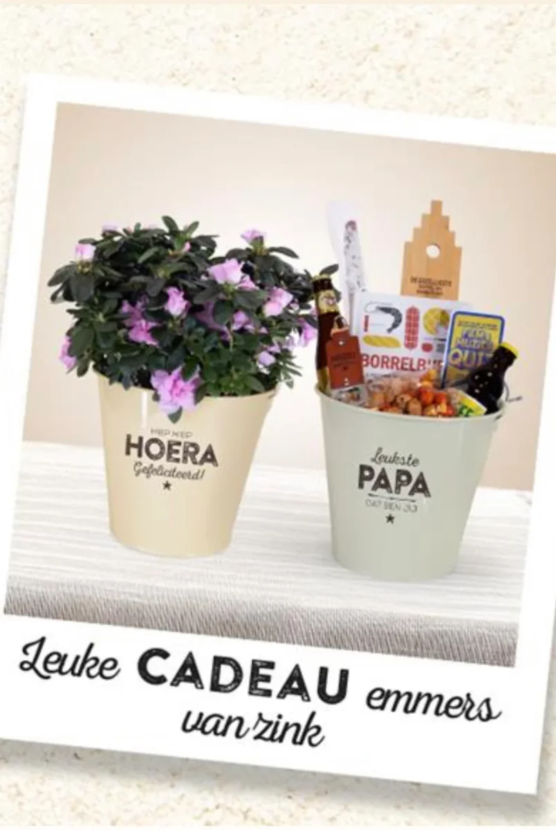 Zinken Cadeau Emmer - Tuin Geluk - Afbeelding 3