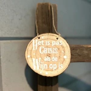 Hanger Boomschijf Wijn