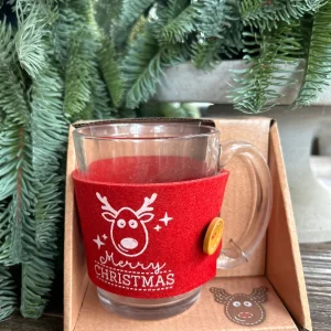 Theeglas met de tekst Merry Christmas
