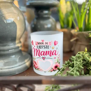 Theeglas mat - Liefste mama