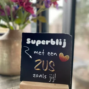 Tegeltje Superblij met een zus zoals jij
