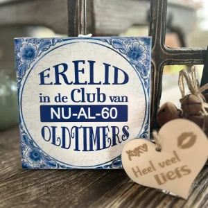 Tegels delfts blauw - 60 jaar