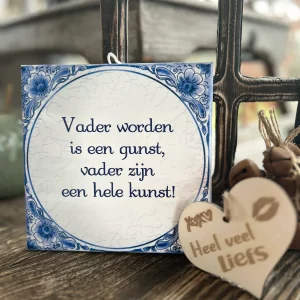 Tegels delfts blauw - Vader/Kunst