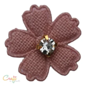 Bloesem met Diamant Oud Roze Patch