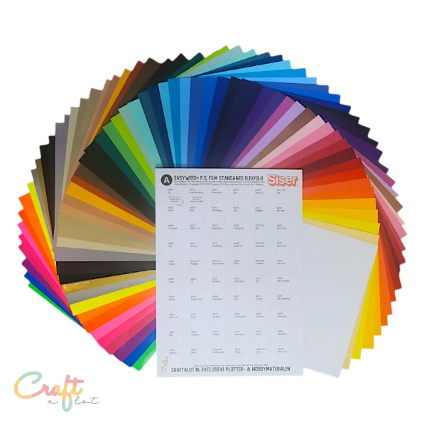 Craft enveloppe Siser Easyweed standaard flexfolie alle 60 kleuren - Afbeelding 2