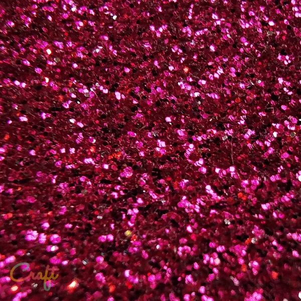 G0008 Warm Roze- Siser Glitter Flexfolie Hot Pink - Afbeelding 3