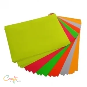 Stickerpapier fluor roze A4